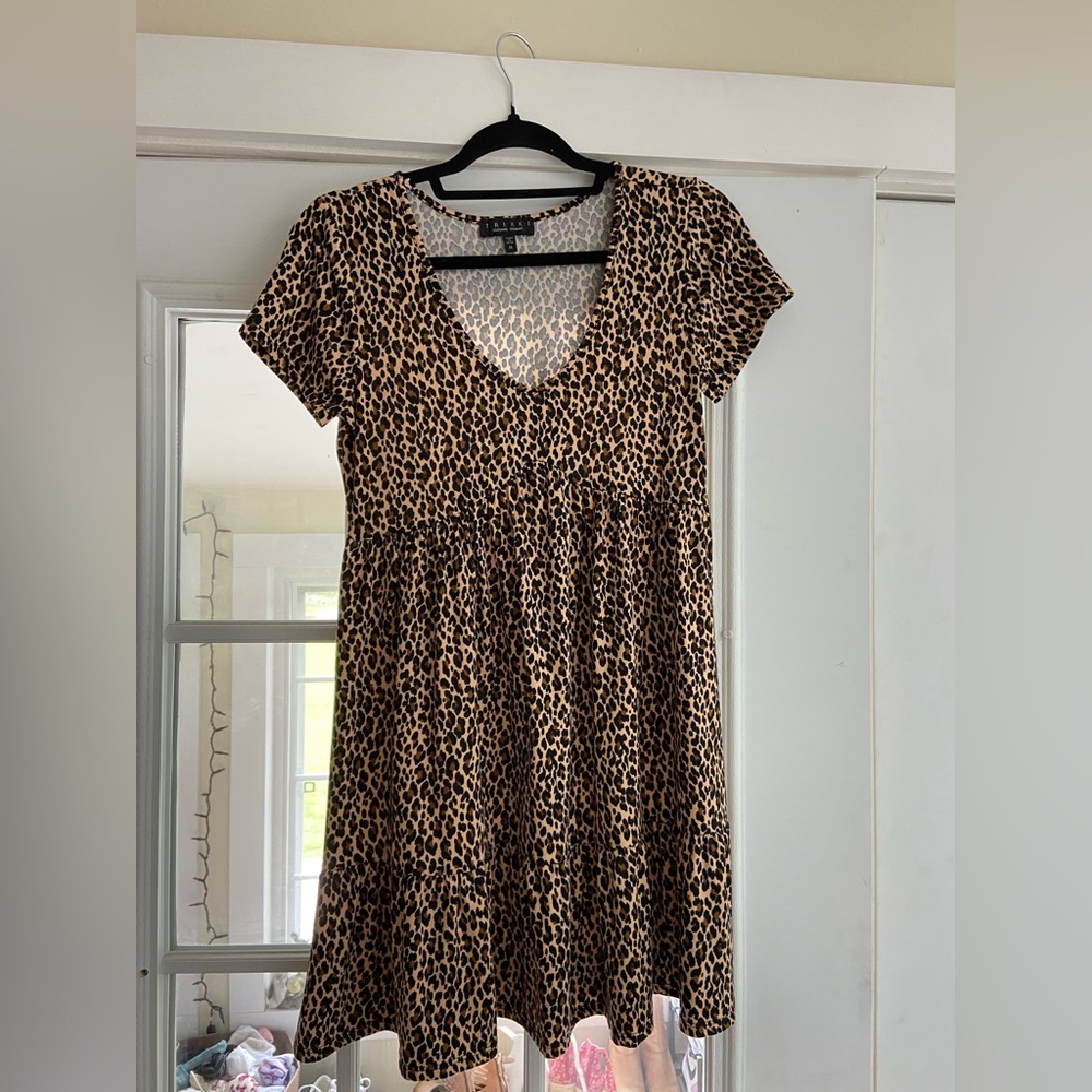 cute cheetah dress size M